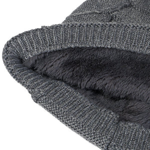 draussenfeet winter strickmutzen 31208 grau
