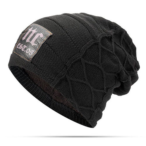 draussenfeet winter strickmutzen 31208 schwarz