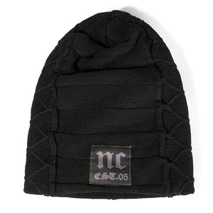 draussenfeet winter strickmutzen 31208 schwarz