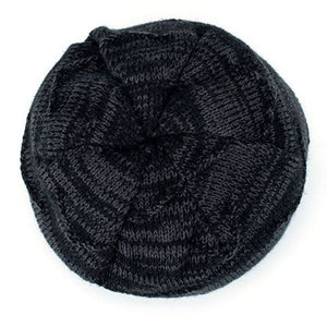 draussenfeet winter strickmutzen 31210 schwarz