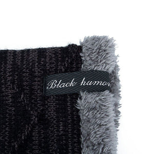 draussenfeet winter strickmutzen 31210 schwarz