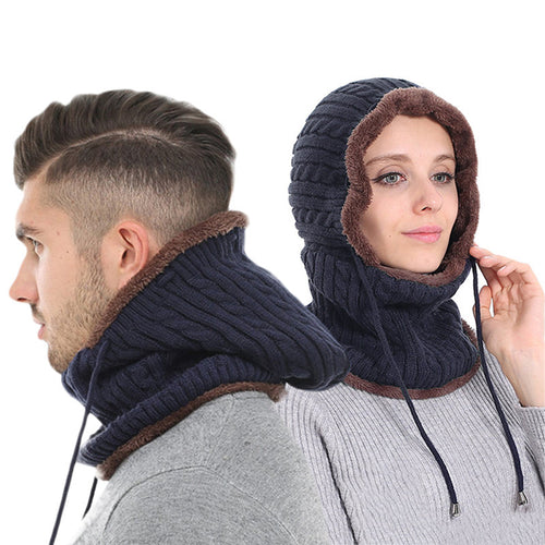 draussenfeet winter strickmutzen 31215 blau