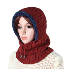 Lade das Bild in den Galerie-Viewer, draussenfeet winter strickmutzen 31215 rot
