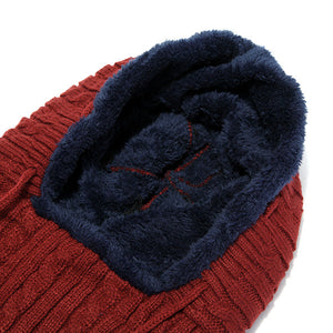 draussenfeet winter strickmutzen 31215 rot