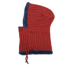 Lade das Bild in den Galerie-Viewer, draussenfeet winter strickmutzen 31215 rot
